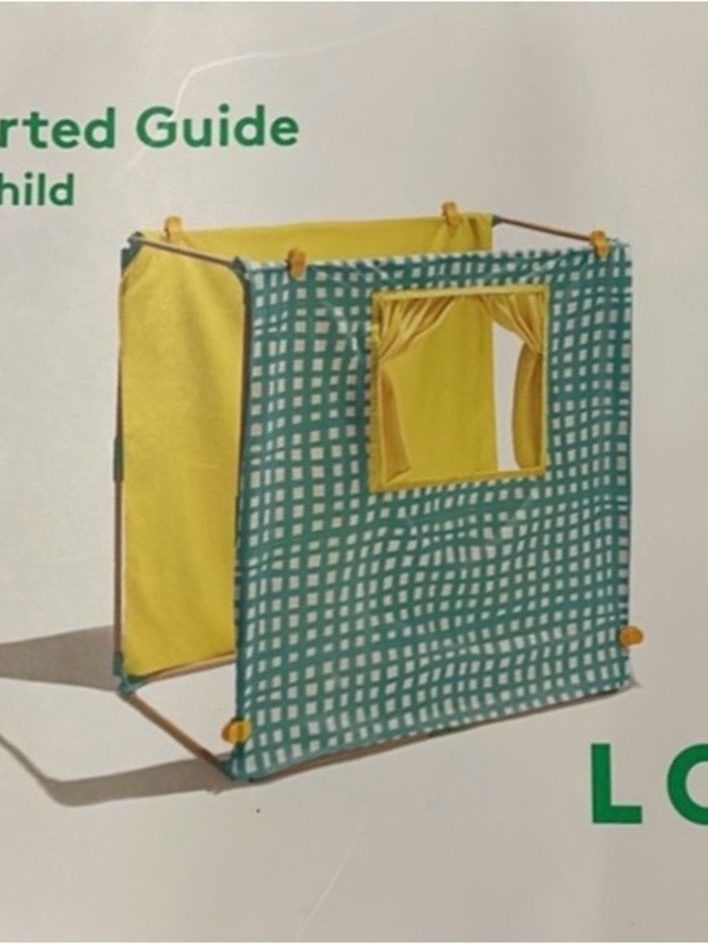 Lovevery Play Fort Pop-Up Tent with Sarah Silks Wooden Clips
